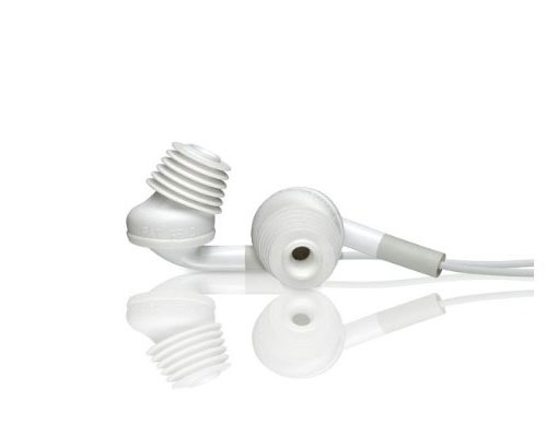 Acoustibuds: Headphone/Earphone Adapters (white)