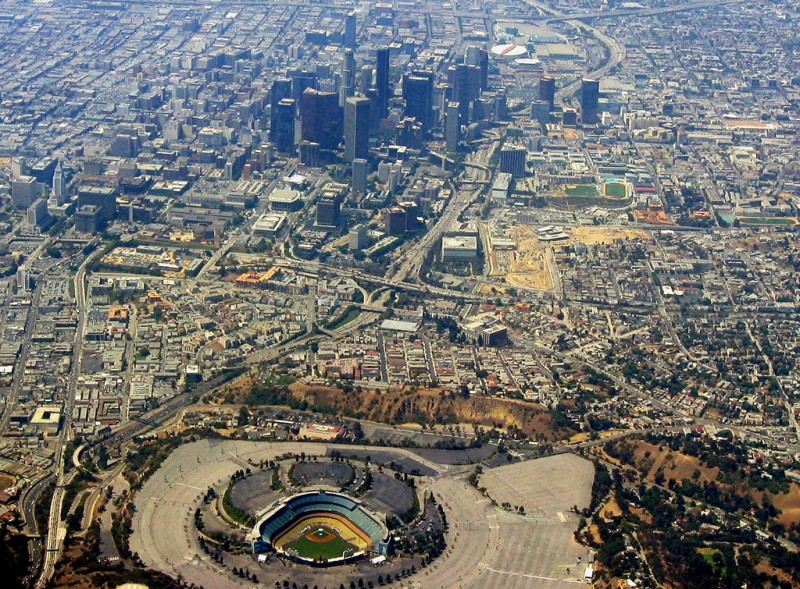 Aerial View of Los Angeles, California