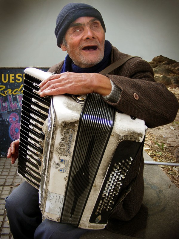 Portrait of Alfonso, the Musician of Montevideo, Uruguay