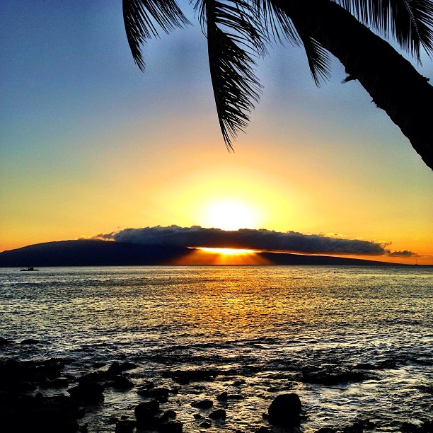 Amazing Sunset from West Maui, Hawaii