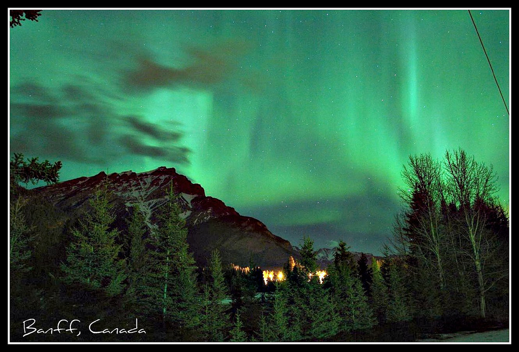 Aurora Borealis in Banff National Park, Canada