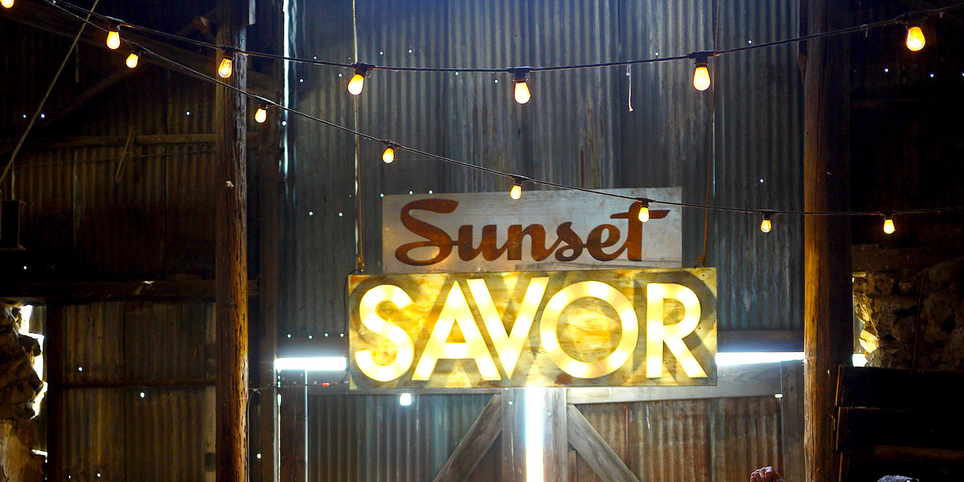 Barn Sign at California's Sunset Savor the Central Coast event