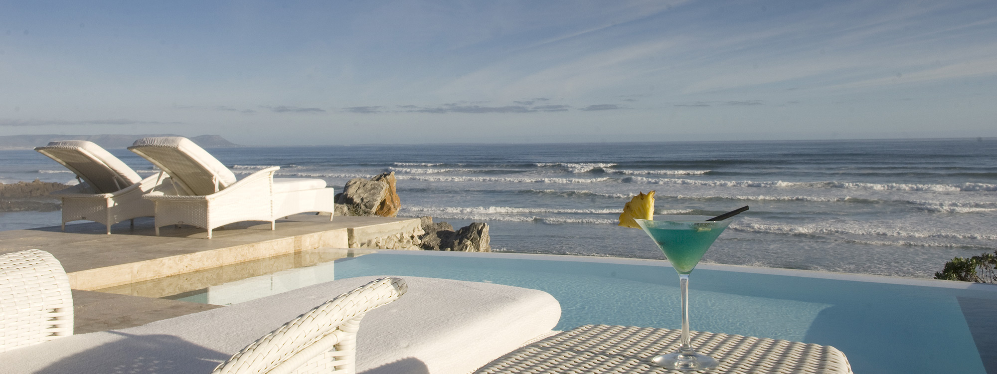 Patio View from Birkenhead House in Hermanus, South Africa