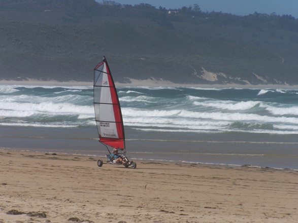 Blokarting on the Beach in South Africa