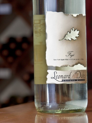 Bottle at Leonard Oakes Winery in Medina, NY