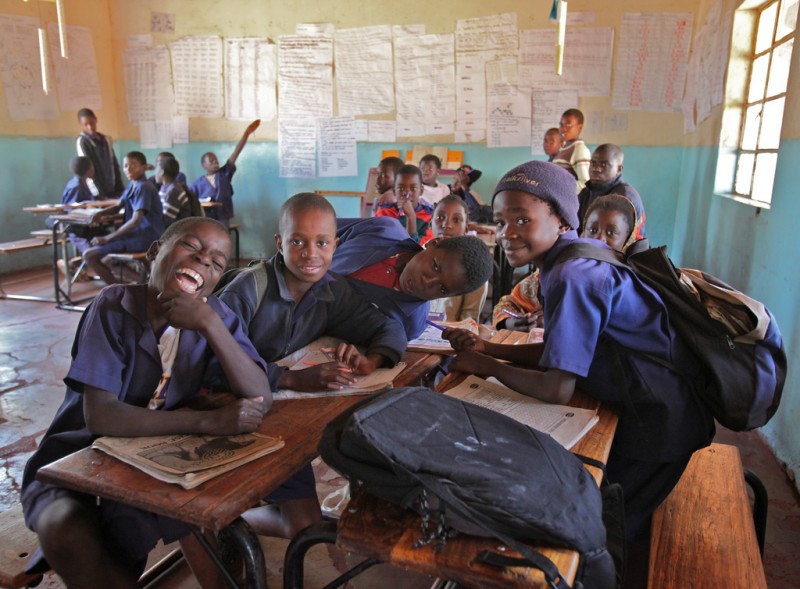 School Room in Zambia, Africa