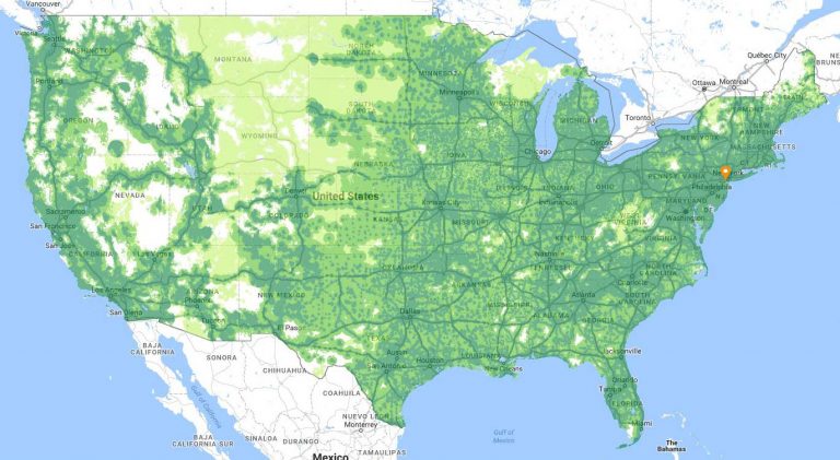Google Fi Review 2019 18 months - Cell Coverage Map Google Project Fi Review 768x421 