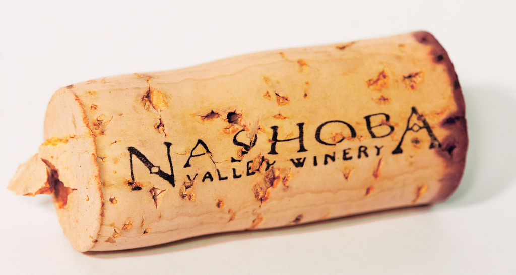 Cork at Nashoba Valley Winery in Massachusetts (closeup)