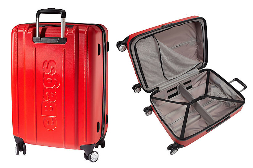 eBags EXO Hardside 24" Spinner Luggage (red)