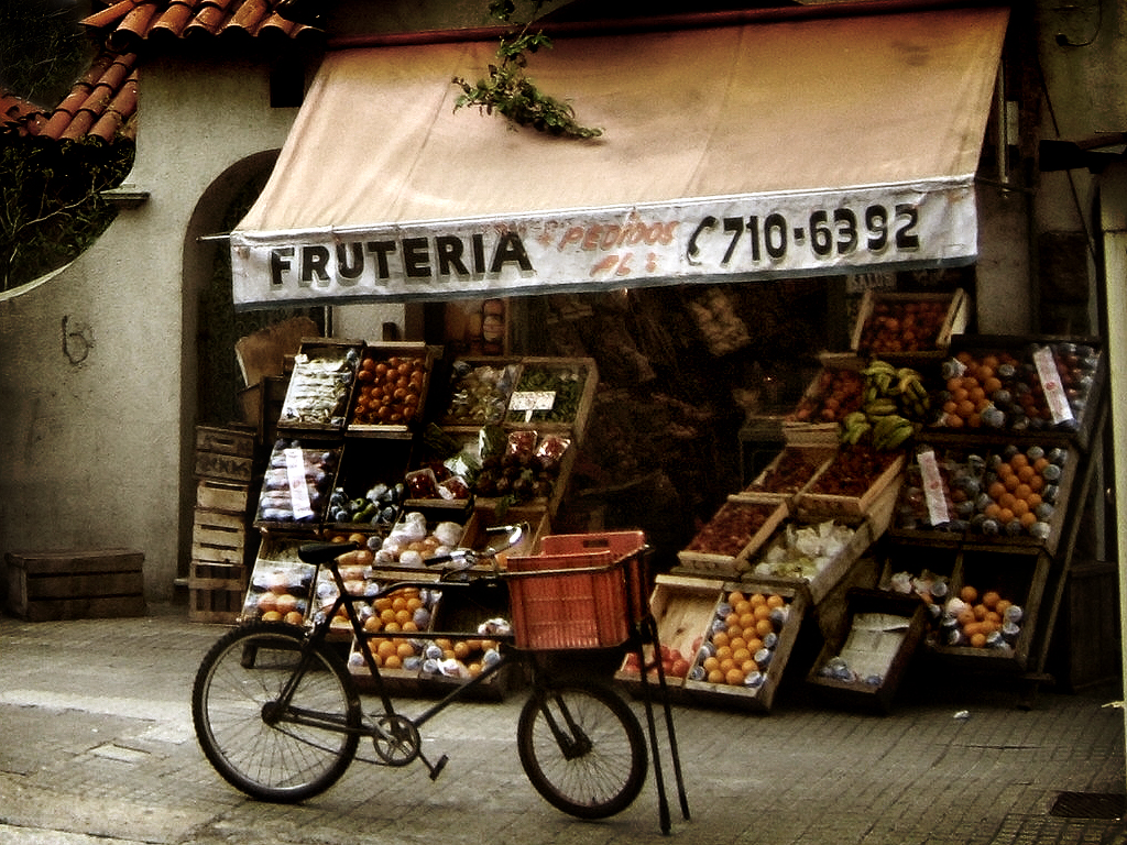 The Neighborhood Fruit Stand in Montevideo, Uruguay