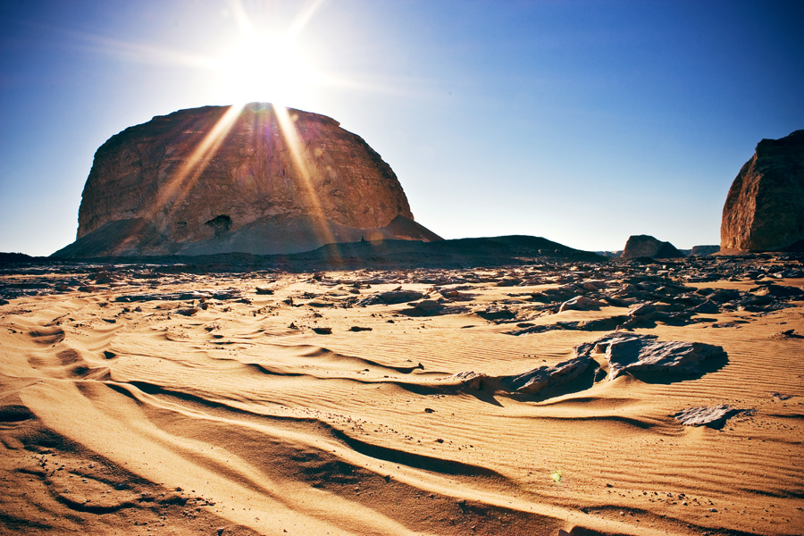 Golden Sand, White Desert, Egypt