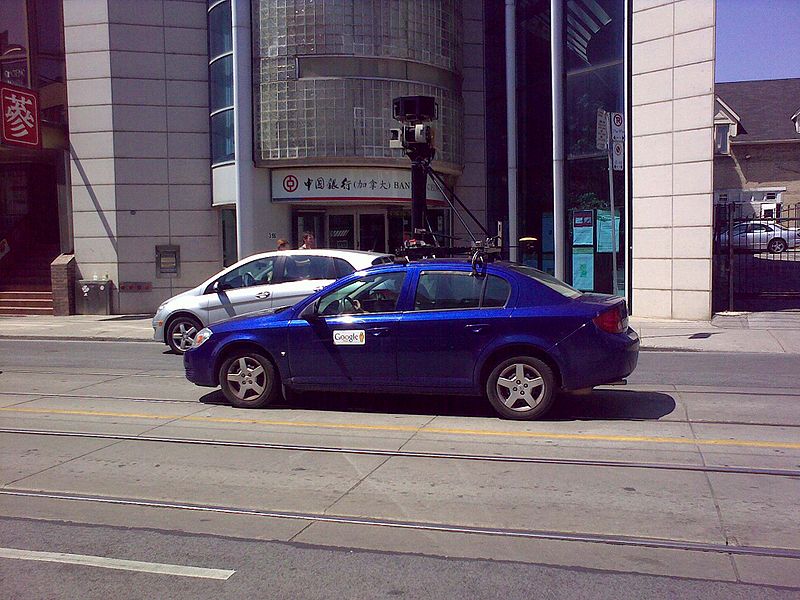 Google Street View Car in Chinatown, Toronto