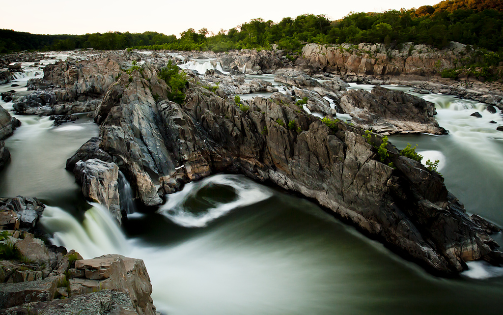 Long exposure photo of Great Falls, Virginia