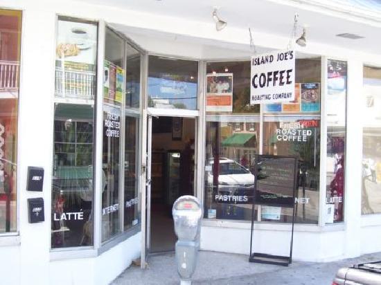 Front of Island Joe's Coffee in Key West, Florida