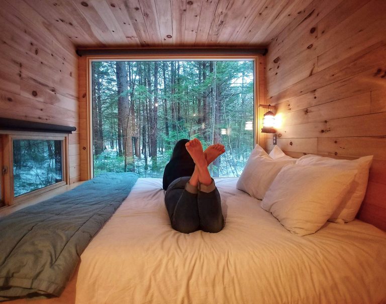 Picture window at Getaway House Boston