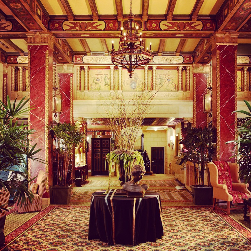 Lobby of the Serrano Hotel, San Francisco, California