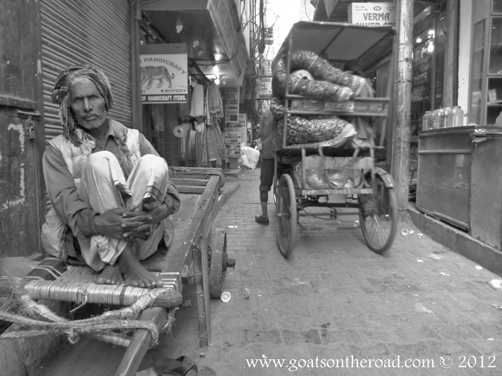 A Man And His Wagon - Delhi, India