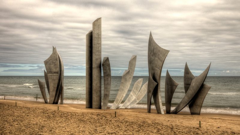 Monument at Omaha Beach, France