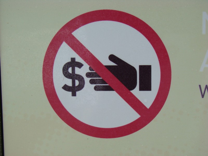 No Money (sign)