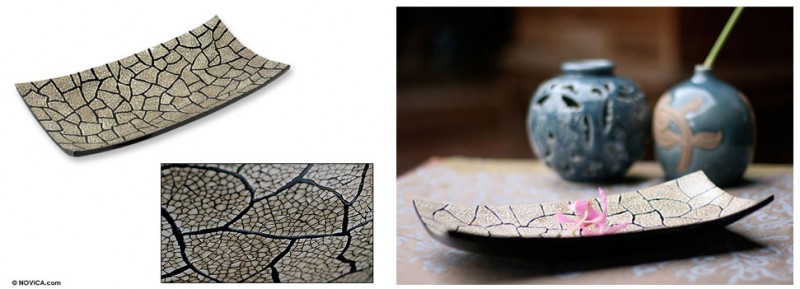 Earthquake Eggshell mosaic tray (from Novica)