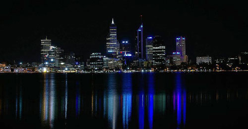 Perth, Australia at Night
