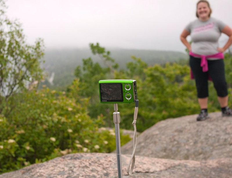 Photojojo's Twig Pod Travel Monopod on Gorham Mountain in Acadia National Park