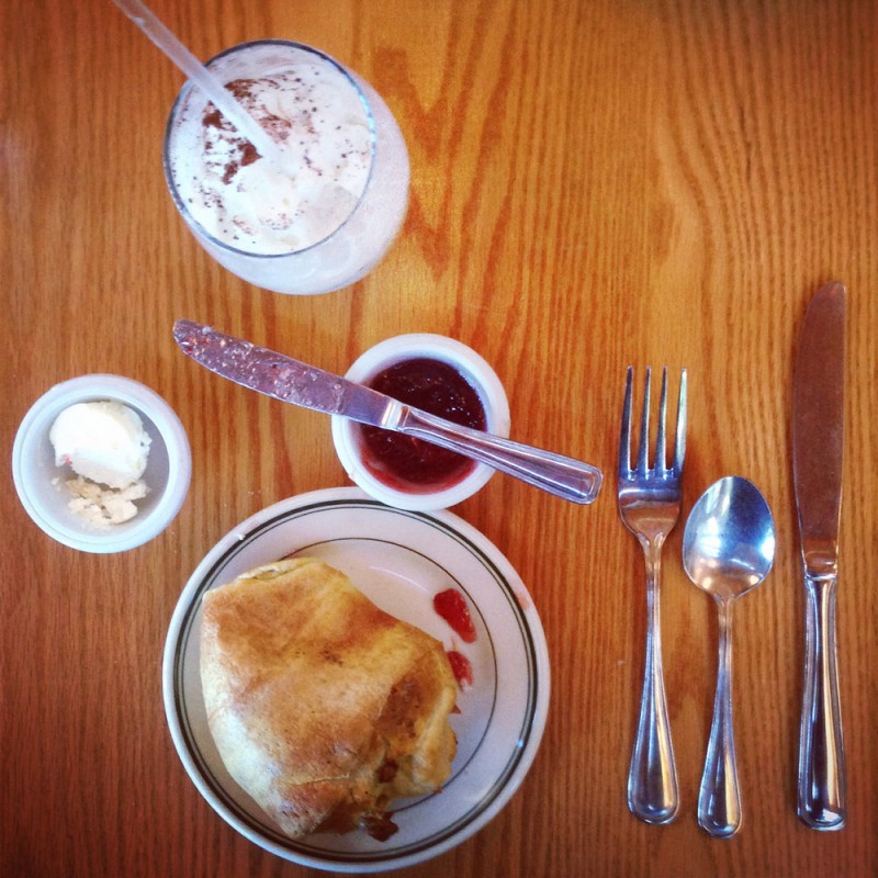 Popovers at Jordan Pond House in Bar Harbor, Maine