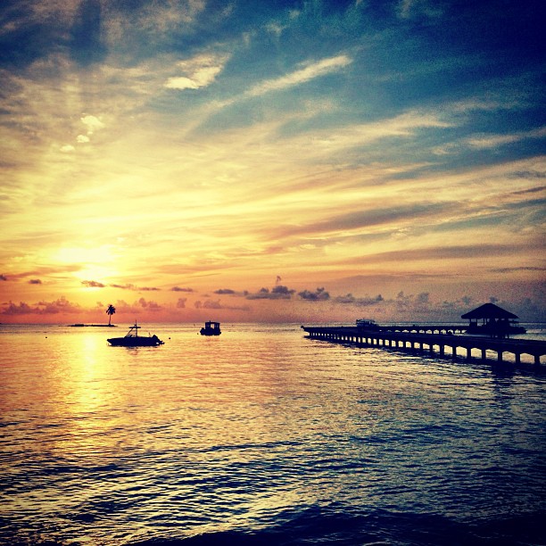 A Radiant Sunset Over Gili Lankanfushi, Maldives