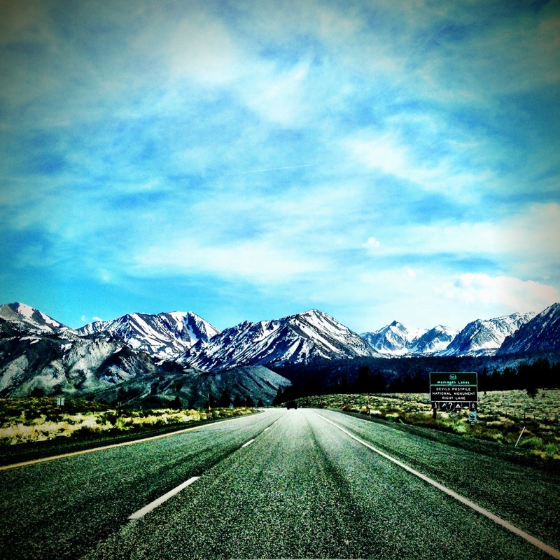 The Road to Mammoth Lakes, California