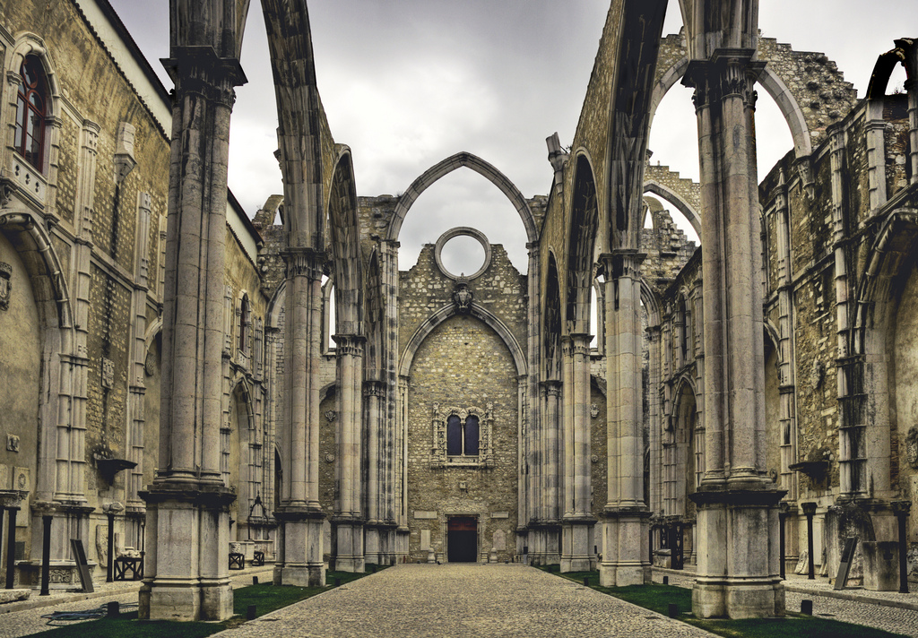 Ruins of Igreja do Carmo, Lisbon, Portugal