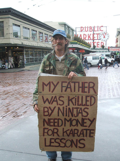 Signspotting: Ninjas Killed My Father, Seattle