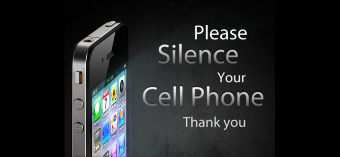 Sign: Please Silence Your Cell Phone. 