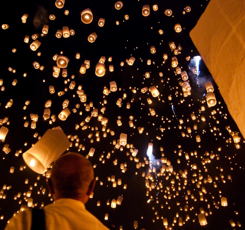 Sky Lantern Festival in Thailand