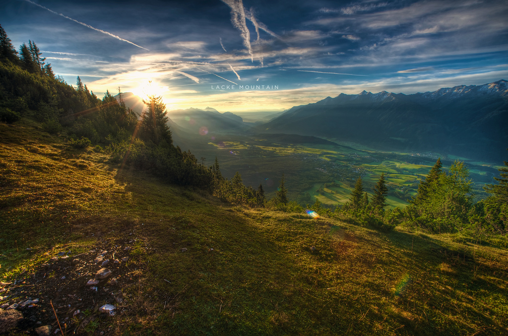 A View from the Summit of Lacke Mountain, Austria