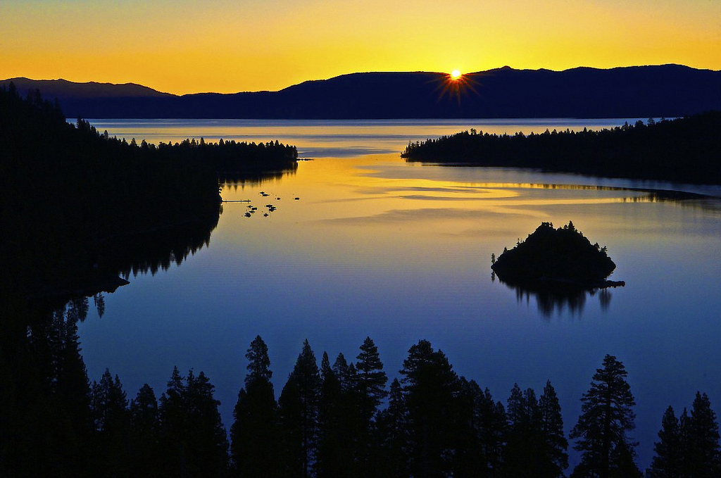 Sunrise Over Emerald Bay, Lake Tahoe, California