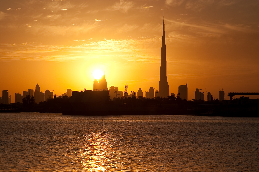 Sunset Over Downtown Dubai