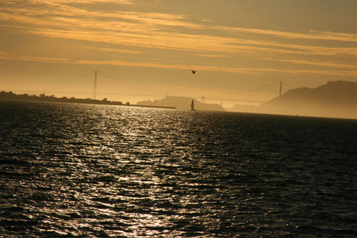 Sunset Over the Golden Gate Bridge, San Francisco