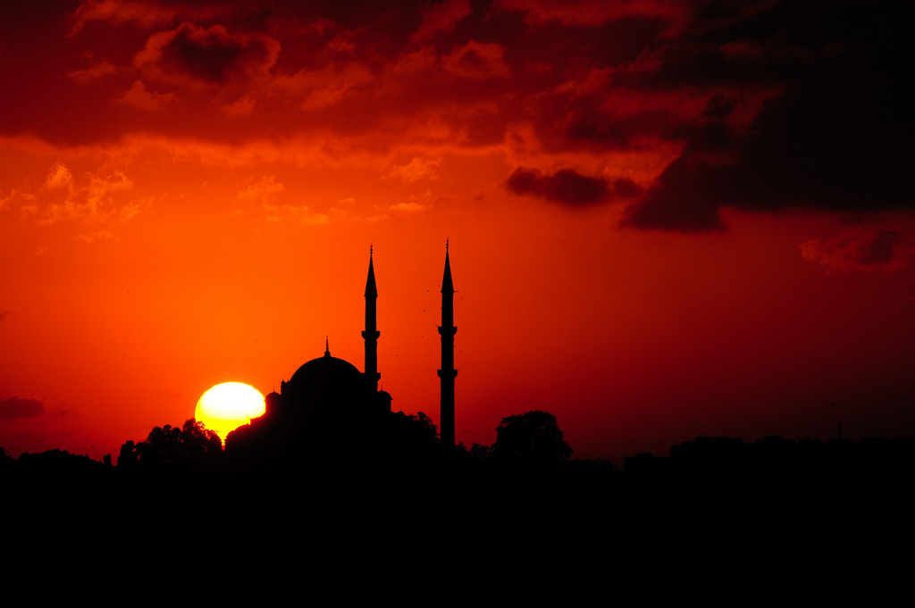 Sunset Mosque, Istanbul, Turkey