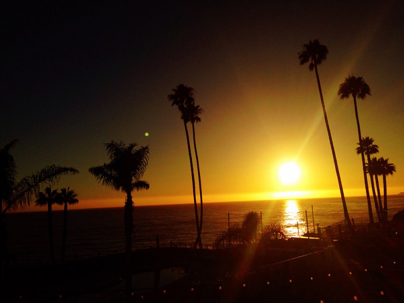 Sunset from SeaCrest Oceanfront Hotel in Pismo Beach, California