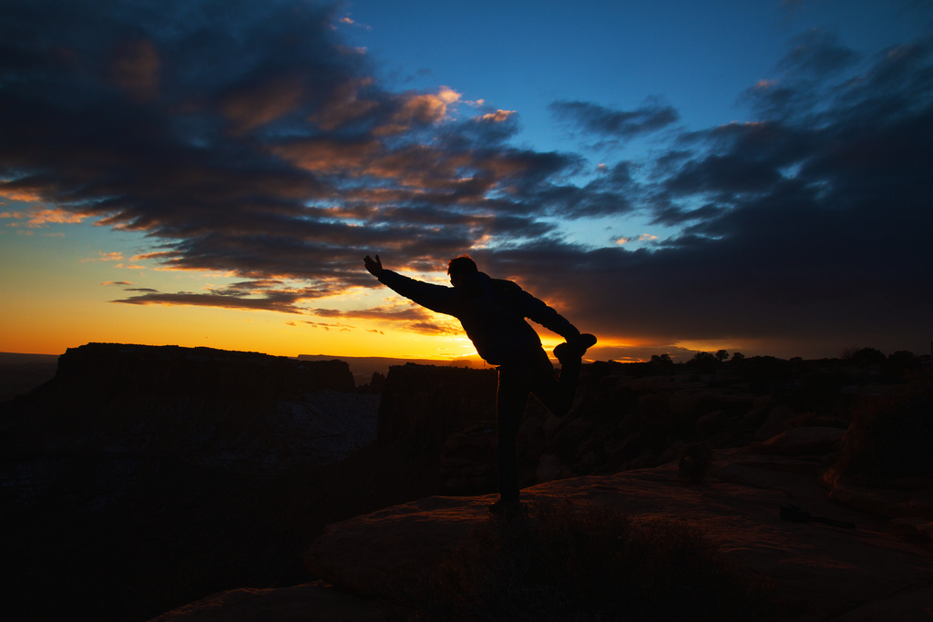 Sunset Yoga Guru, Moab, Utah
