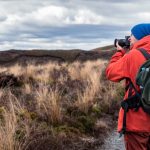 Hiker with Travel Photography Accessories