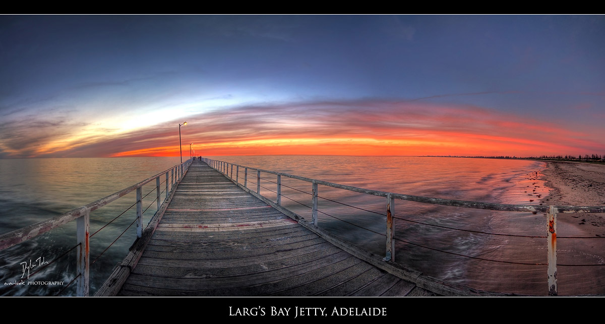 Twilight Over Larg's Bay Jetty, Adelaide, Australia