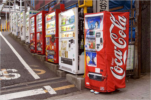 Vending Machine Urban Camouflage