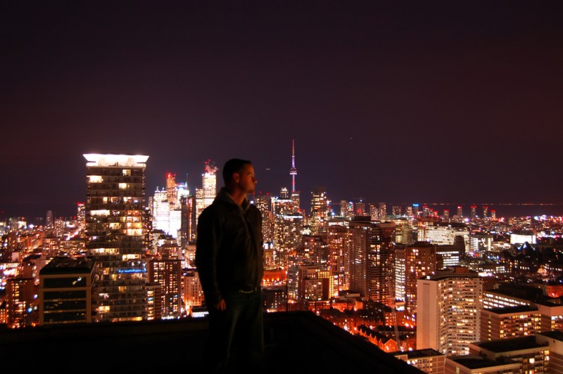 Watching Over Toronto at Night
