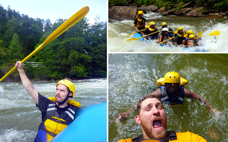 Whitewater Rafting the Ocoee River Near Chattanooga, Tennessee