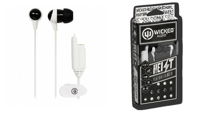 Wicked Audio Heist Earbuds (black and white)