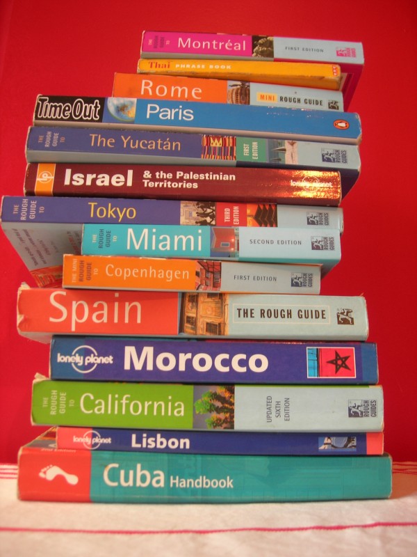 Stack of World Travel Guides